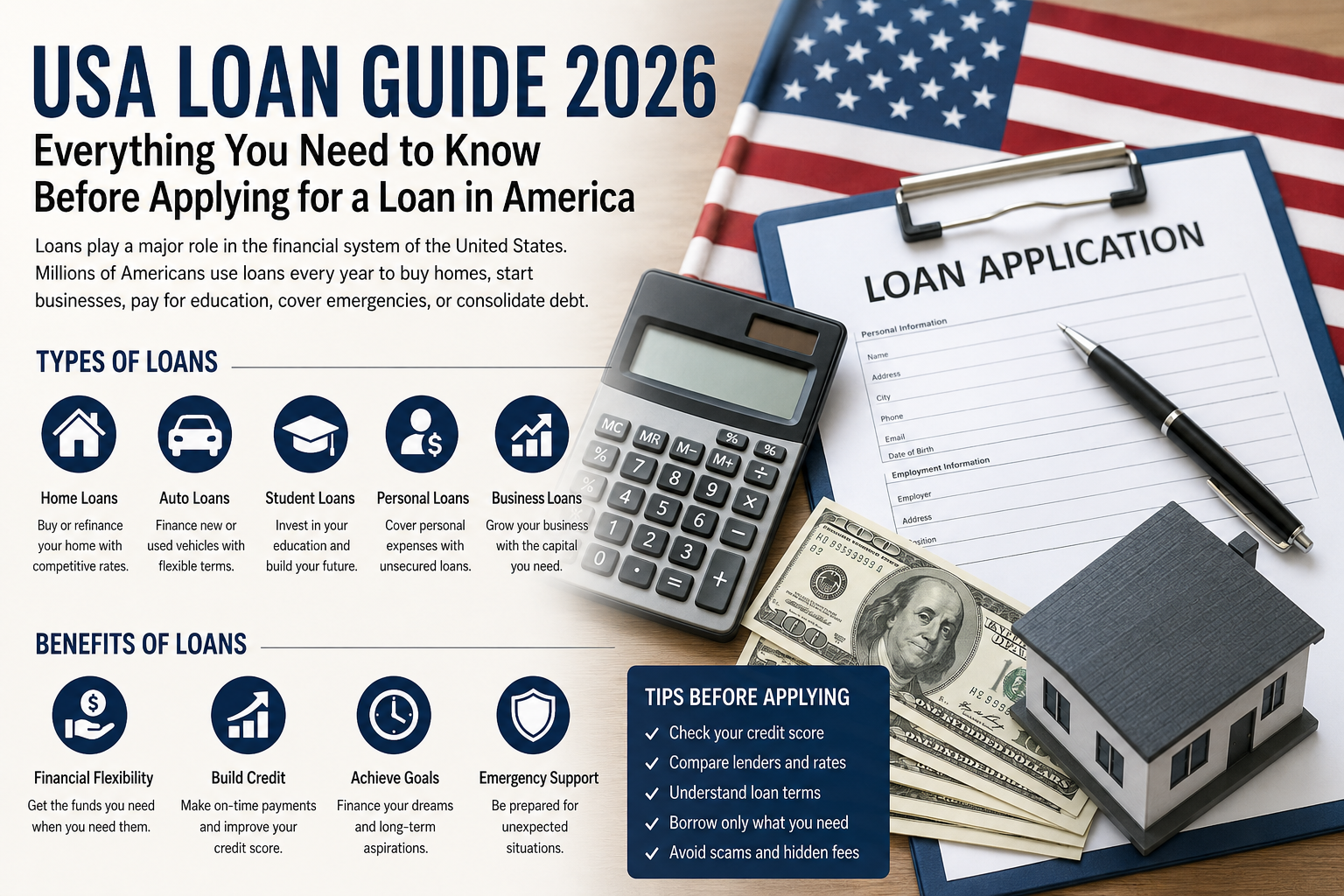 USA Loan Guide 2026 Everything You Need to Know Before Applying for a Loan in America